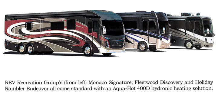 REV Group Models Offer Standard Aqua-Hot Heating