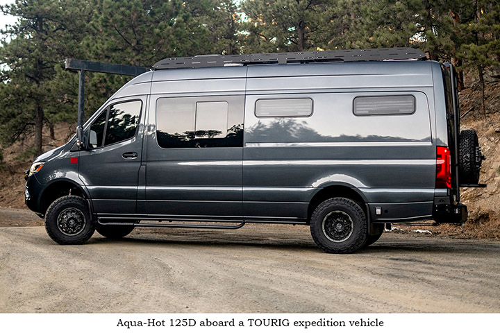 TOURIG Diesel Expedition Vehicles Warmed With Aqua-Hot